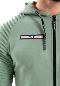 Толстовка Georgia Zipped Hoodie - Green от Gorilla Wear