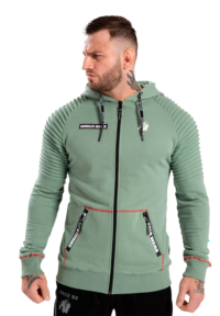 Толстовка Georgia Zipped Hoodie - Green от Gorilla Wear