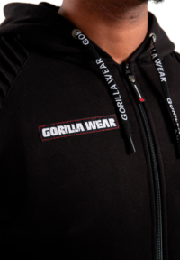 Спортивная толстовка Georgia Zipped Hoodie - Black от Gorilla Wear