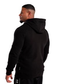 Спортивная толстовка Georgia Zipped Hoodie - Black от Gorilla Wear