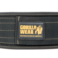 Силовой пояс Gorilla Wear 4 Inch Nylon Lifting Belt - Black/Gold от Gorilla Wear