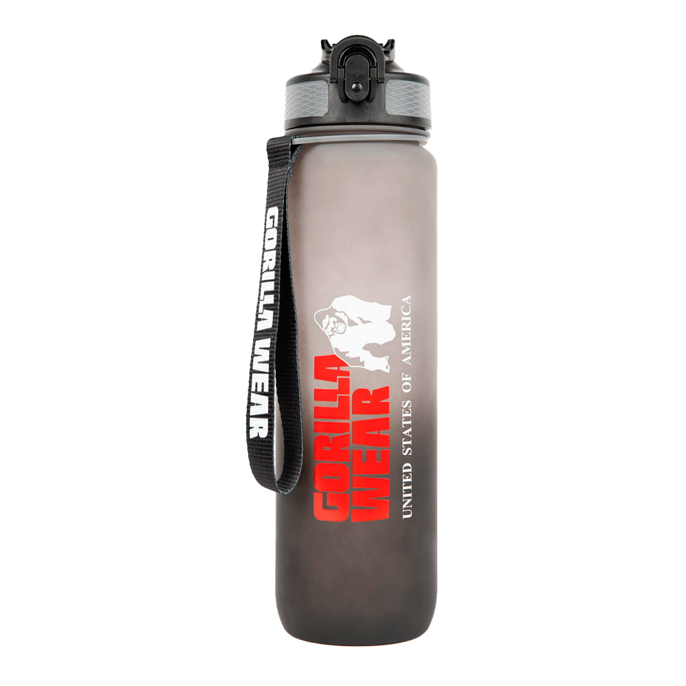 Бутылка для воды Gradient Water Bottle 1000ML - Black/Gray от Gorilla Wear