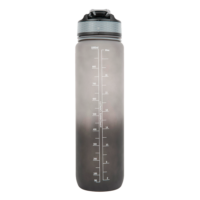 Бутылка для воды Gradient Water Bottle 1000ML - Black/Gray от Gorilla Wear