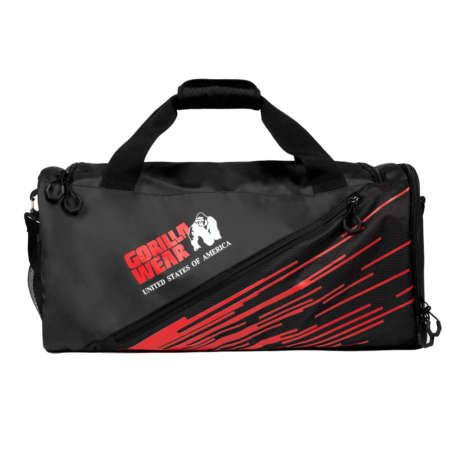 Спортивная сумка Ohio Gym Bag - Black/Red от Gorilla Wear