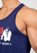 Темно-синяя спортивная майка Gorilla Wear для тренировок