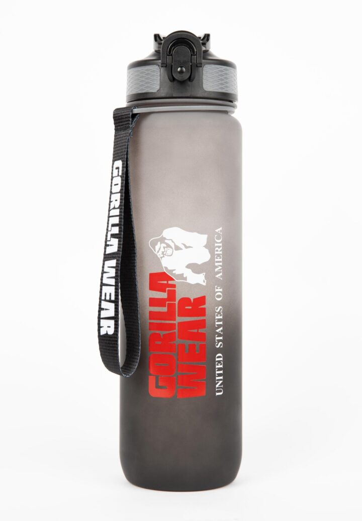 Бутылка для воды Gradient Water Bottle 1000ML - Black/Gray от Gorilla Wear