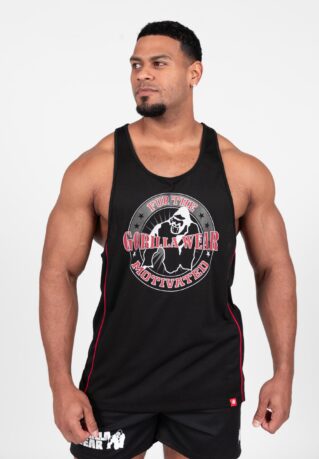 Майка Gorilla Wear Casper Stringer чёрно-красная для фитнеса