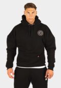 Толстовка оверсайз Jordan чёрная с логотипом Gorilla Wear