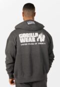 Оверсайз толстовка Gorilla Wear тёмно-серая на молнии