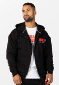 Толстовка Classic оверсайз на молнии чёрная Gorilla Wear