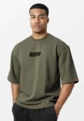Зеленая футболка Idaho Oversized для фитнеса