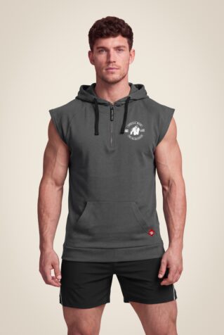 Безрукавка с капюшоном Gorilla Wear Huntley темно-серая